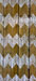 Uncorked Creations White/Brown Chevron Background Wine Cork Holder
